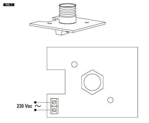 Gibidi-AU02710 / Izzó fix fénnyel, 230V