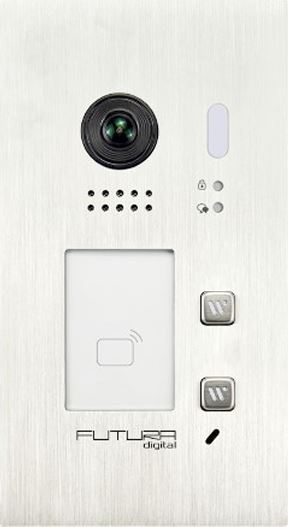 Futura Digital - FDH-622F/S2 / 2 lakásos, színes, videó kaputábla